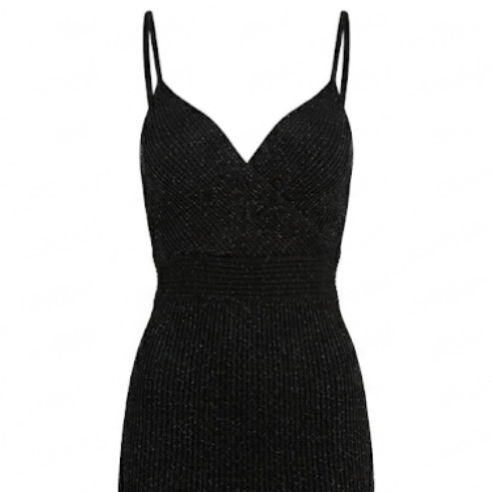 Elegant Black Spaghetti Strap Dress